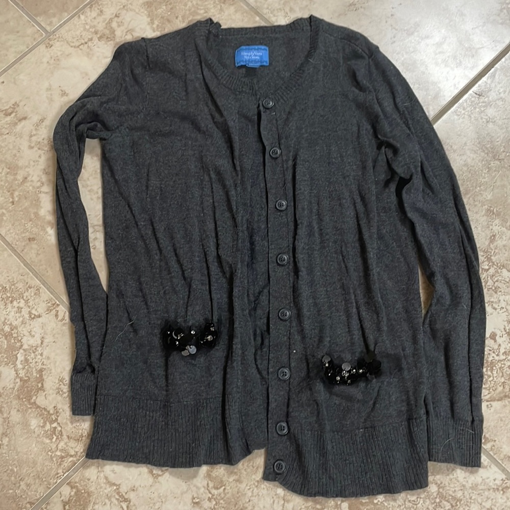 Simply Vera gray cardigan
